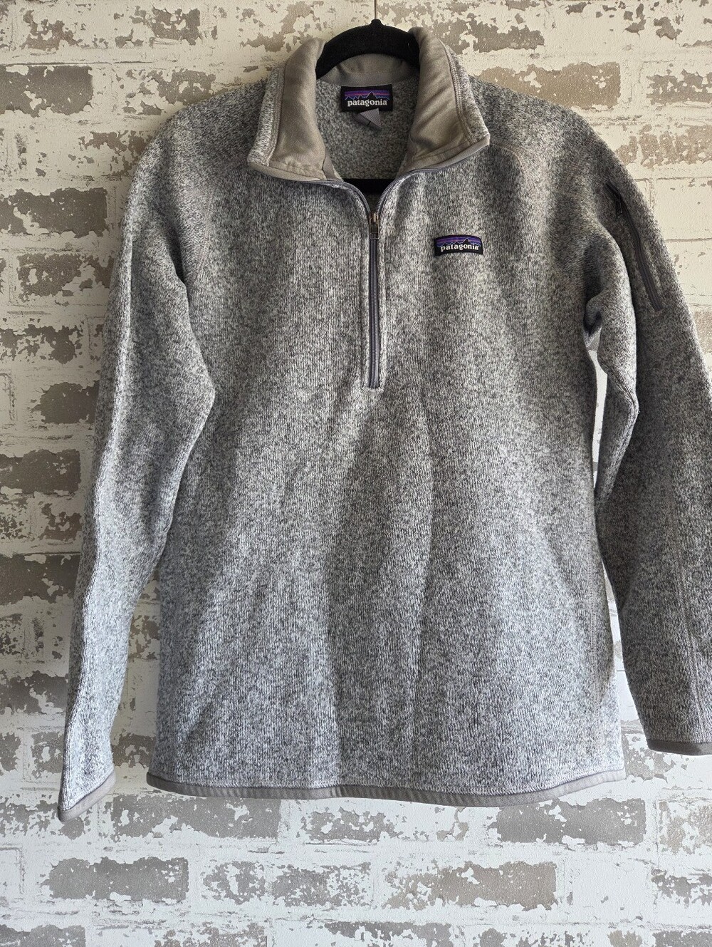 Patagonia Better Sweater 1/4 Zip Fleece Heather Gray Large